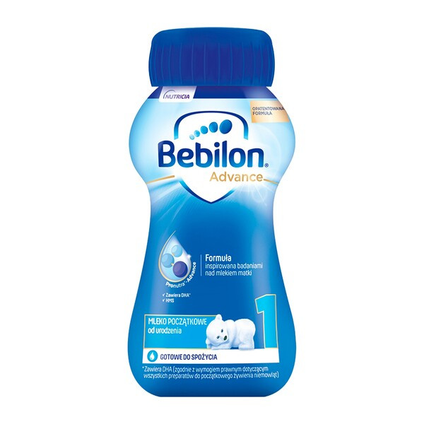 Bebilon 1 Pronutra­-Advance, mleko początkowe od urodzenia, płyn, 200 ml, 1 szt.