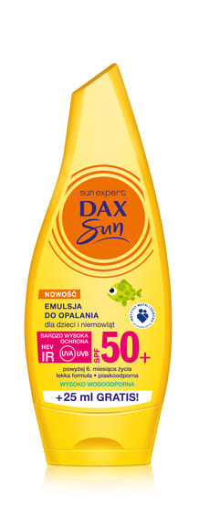 DAX Sun, emulsja do opalania dla dzieci i niemowląt, SPF50+, 175 ml